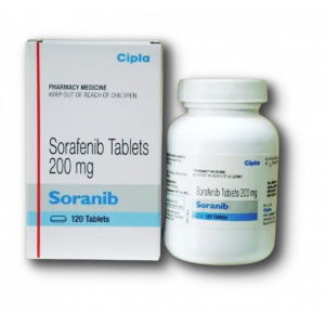 SORANIB 200 MG ( SORAFENIB ) 120 FILM-COATED TABLETS